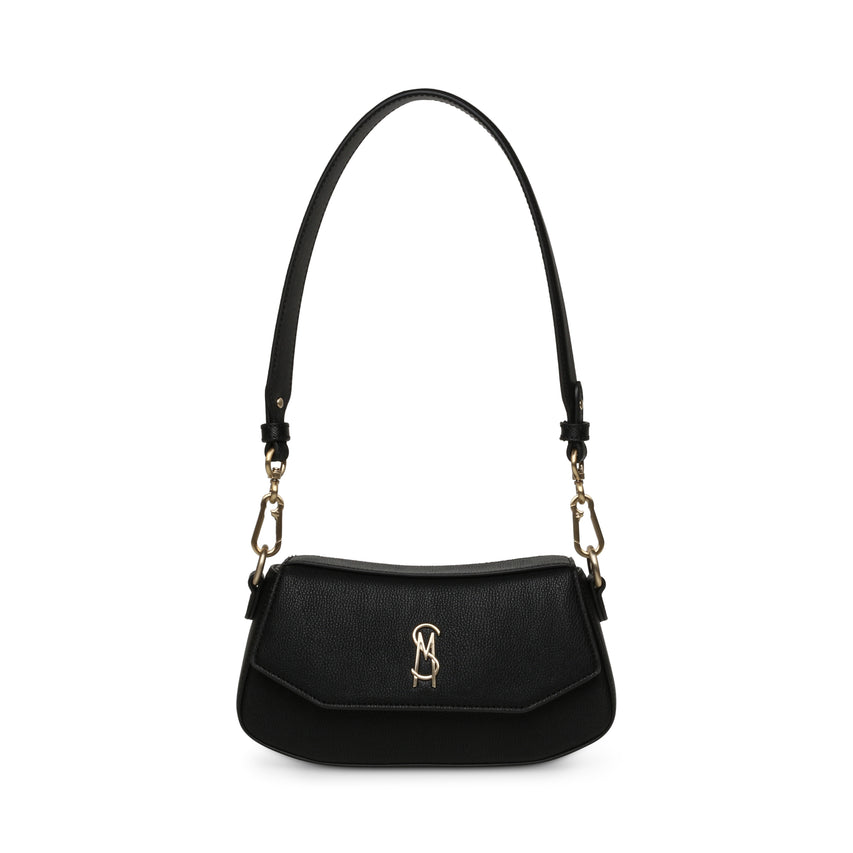 BTAIGA-VA ラウンドフラップショルダーバッグ　BLK/GD