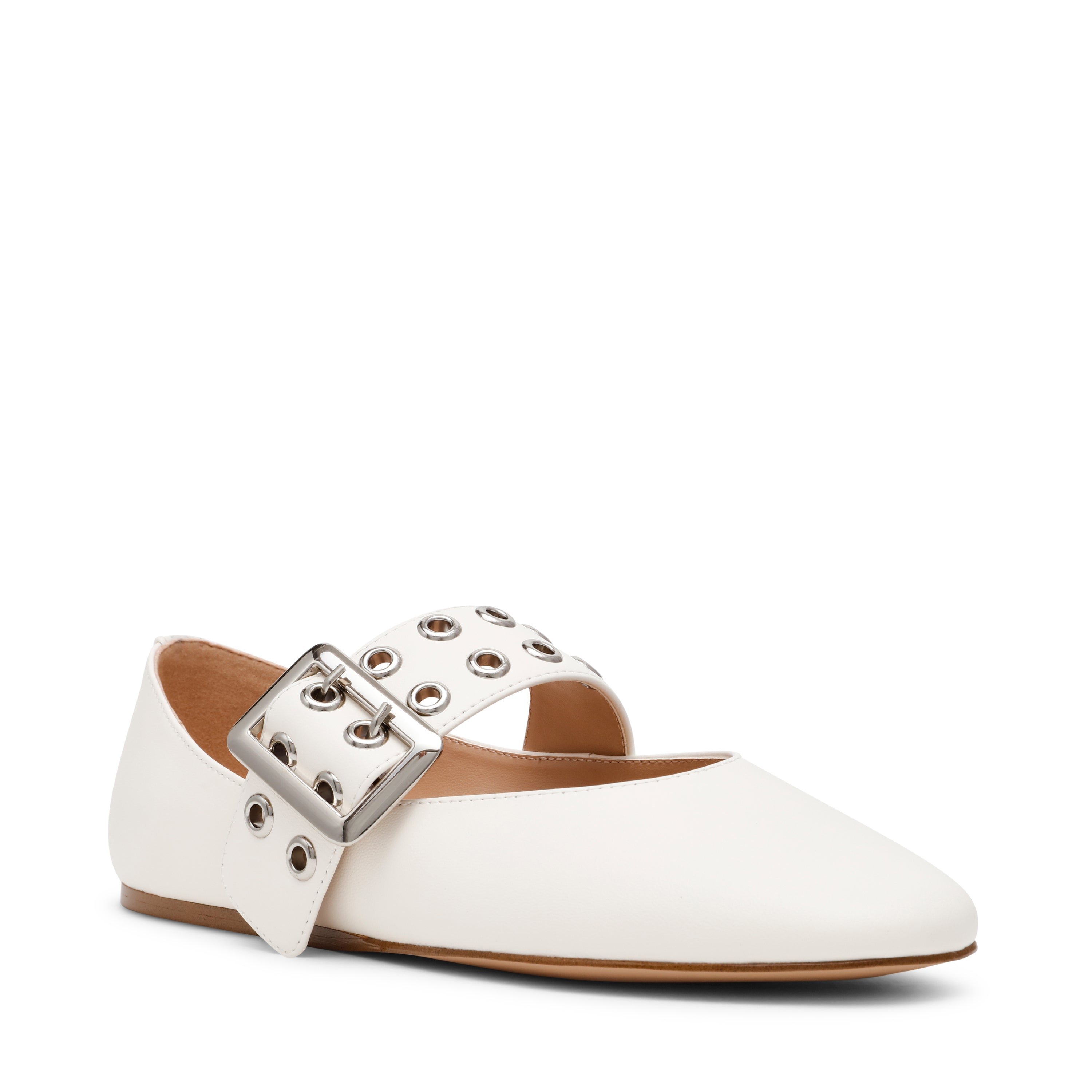 ATLANTICA-VA　メタルバックルフラットシューズ  IV/LEA　(heel0.8)