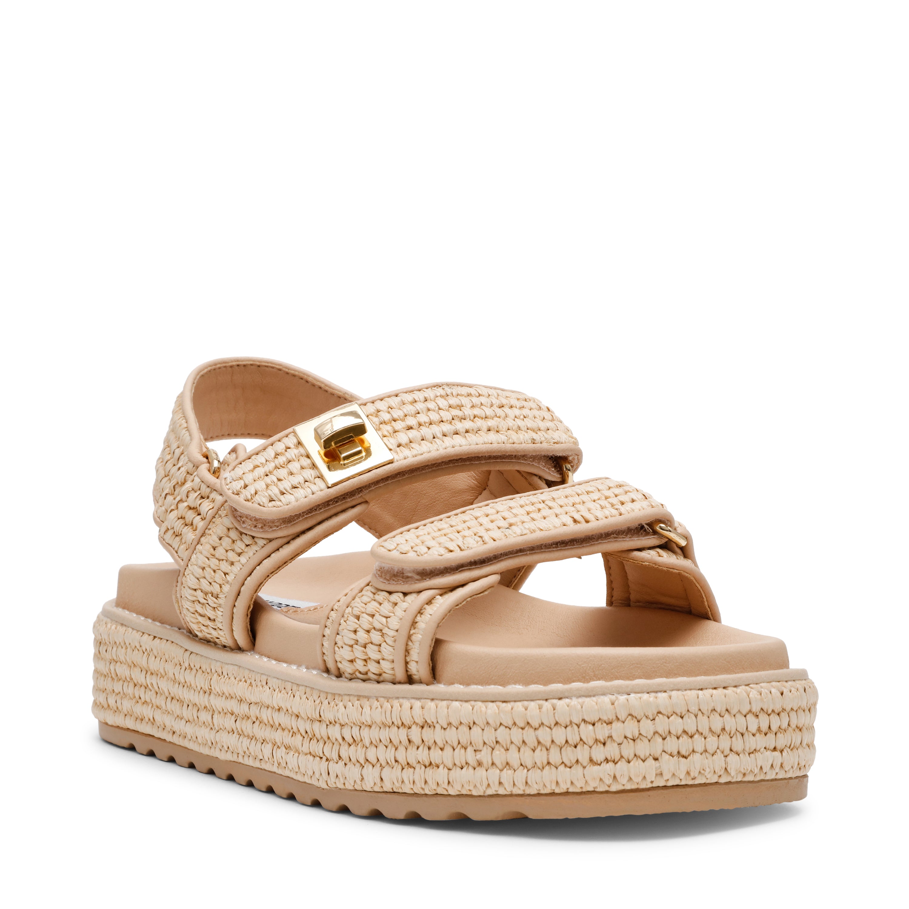 BIGMONA ダブルベルトラフィアサンダル NAT RAFFIA　(Heel4.0) - view 3