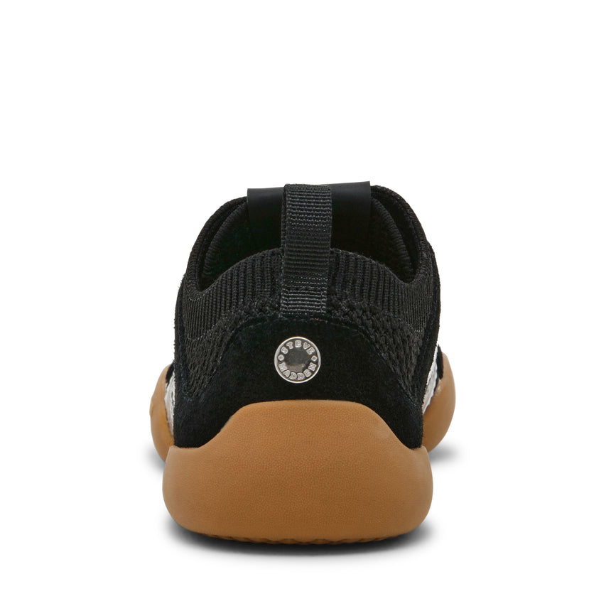 BISCOTTI-XS　フレアスニーカー　BLK/SV　(HEEL2.5)