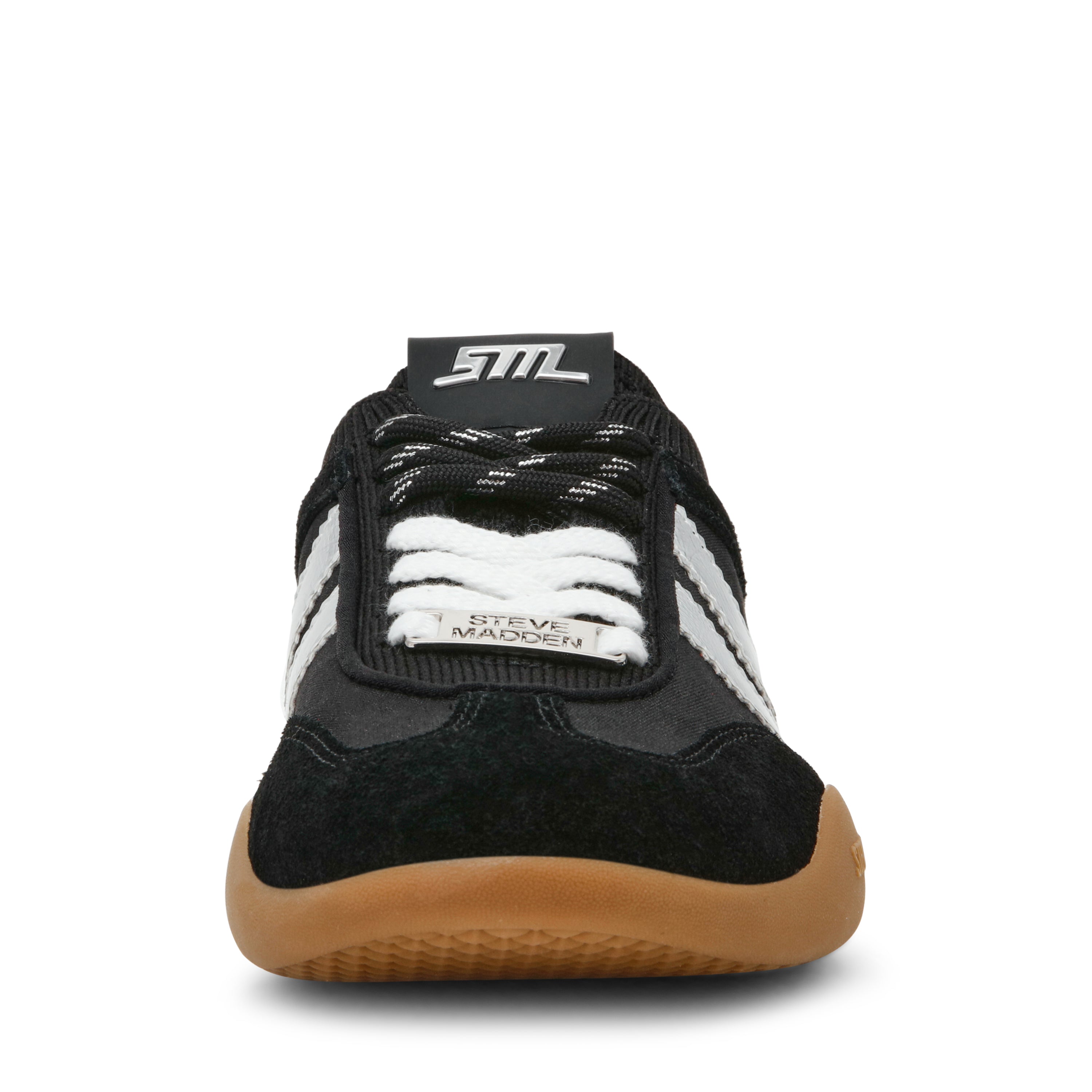 BISCOTTI-XS　フレアスニーカー　BLK/SV　(HEEL2.5)