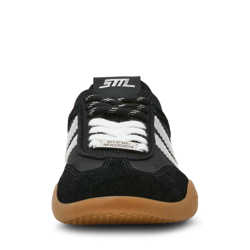 BISCOTTI-XS　フレアスニーカー　BLK/SV　(HEEL2.5)