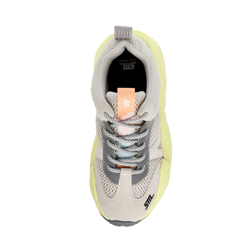 BOUNCE 1 　厚底デザインスニーカー　GREY CITRON