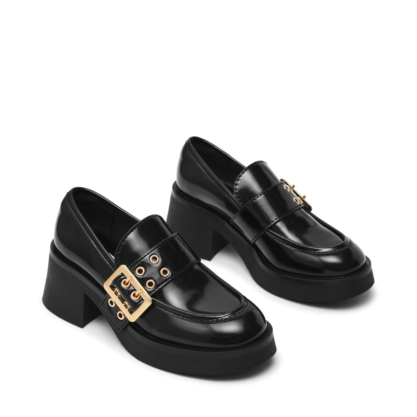 BRIDGETON-VA  ビッグバックルデザインローファー   BLK　(HEEL7.0) - view 4
