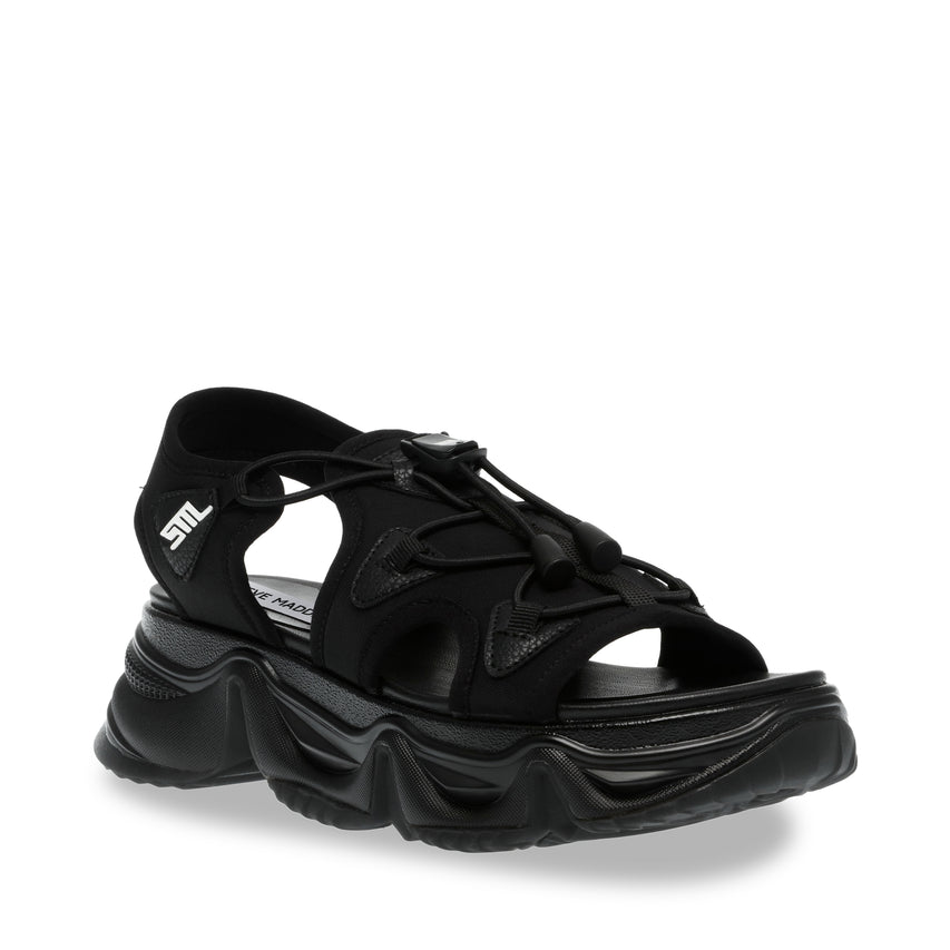 CHIVALRY  厚底スポーツサンダル BLK/BLK