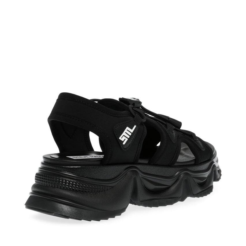 CHIVALRY  厚底スポーツサンダル BLK/BLK