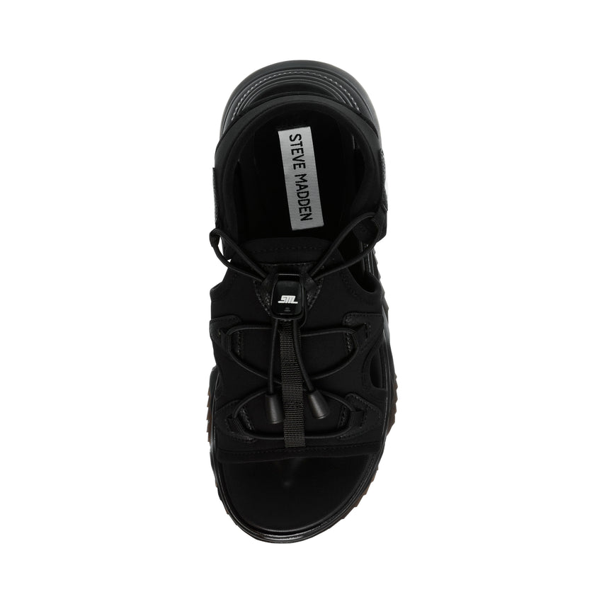 CHIVALRY  厚底スポーツサンダル BLK/BLK