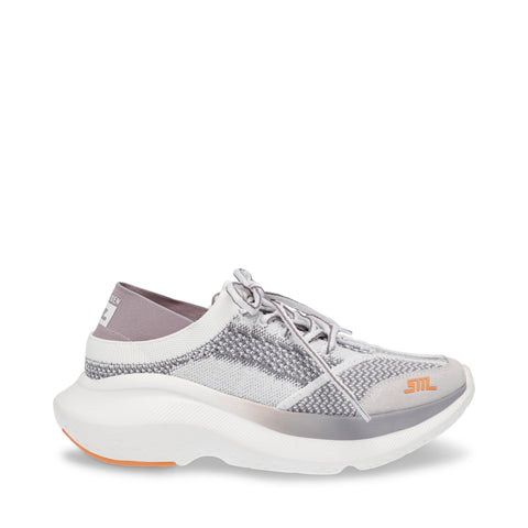 STEVE MADDEN ELEVATE3-UA ストレッチニットスニーカー GRAY/WHITE スニーカー レディース　全商品