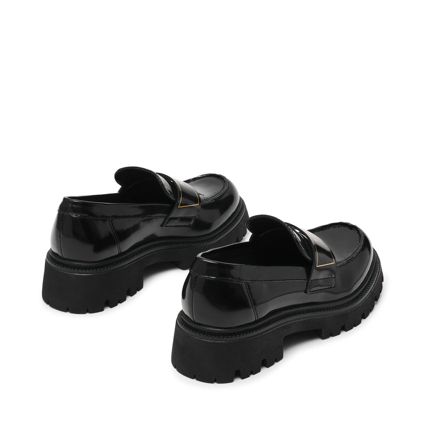 FILE-AWAY-VA  ロゴベルト厚底ローファー BLK　(HEEL4.5)