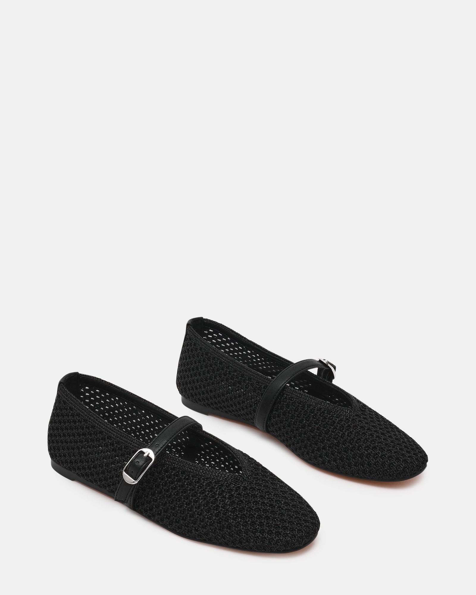 GAYLA-XS　編み込みメリージェーン　BLACK　(HEEL1.0)