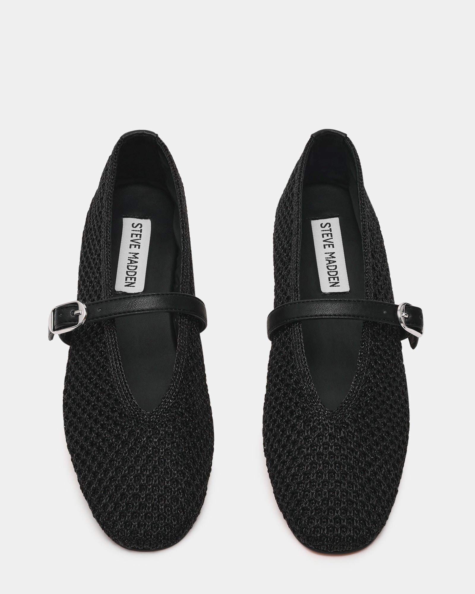 GAYLA-XS　編み込みメリージェーン　BLACK　(HEEL1.0)