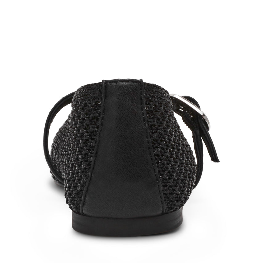 GAYLA-XS　編み込みメリージェーン　BLACK　(HEEL1.0)