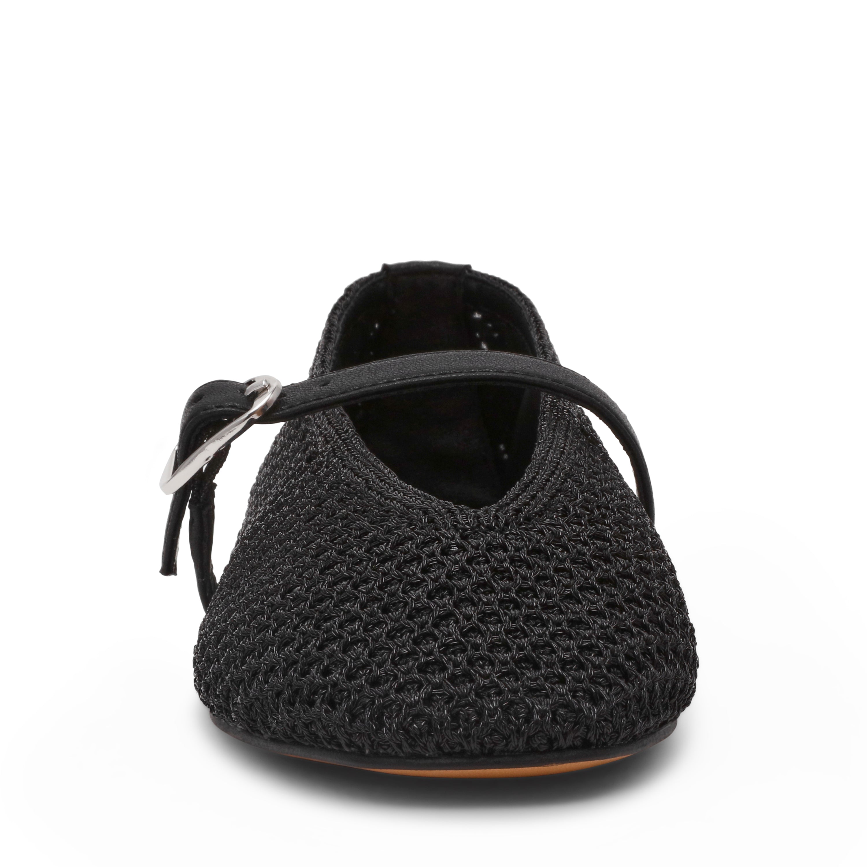 GAYLA-XS　編み込みメリージェーン　BLACK　(HEEL1.0)