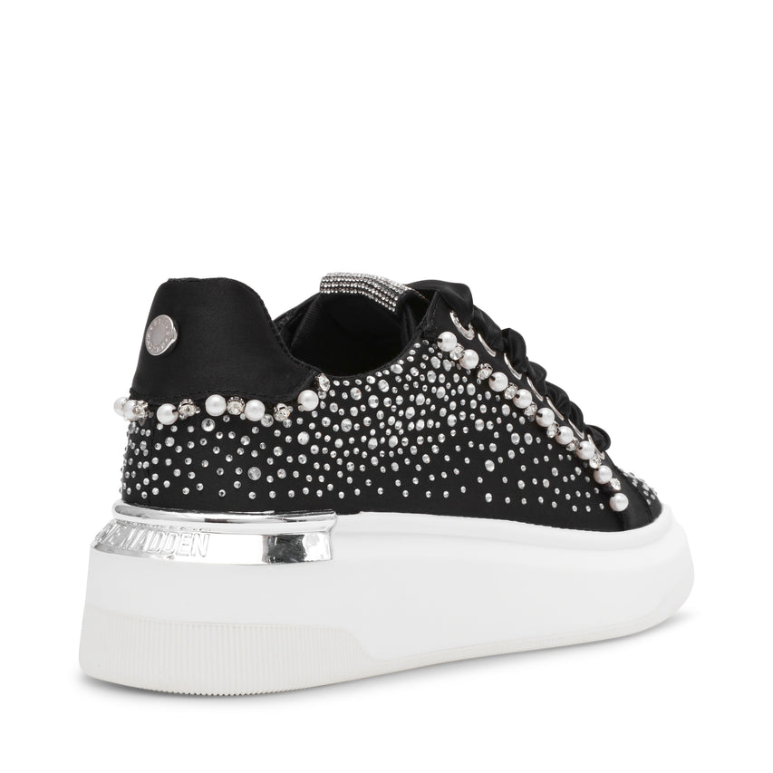 GLORIES-XS　ストーンデザインスニーカー  	BLK (heel4.0)