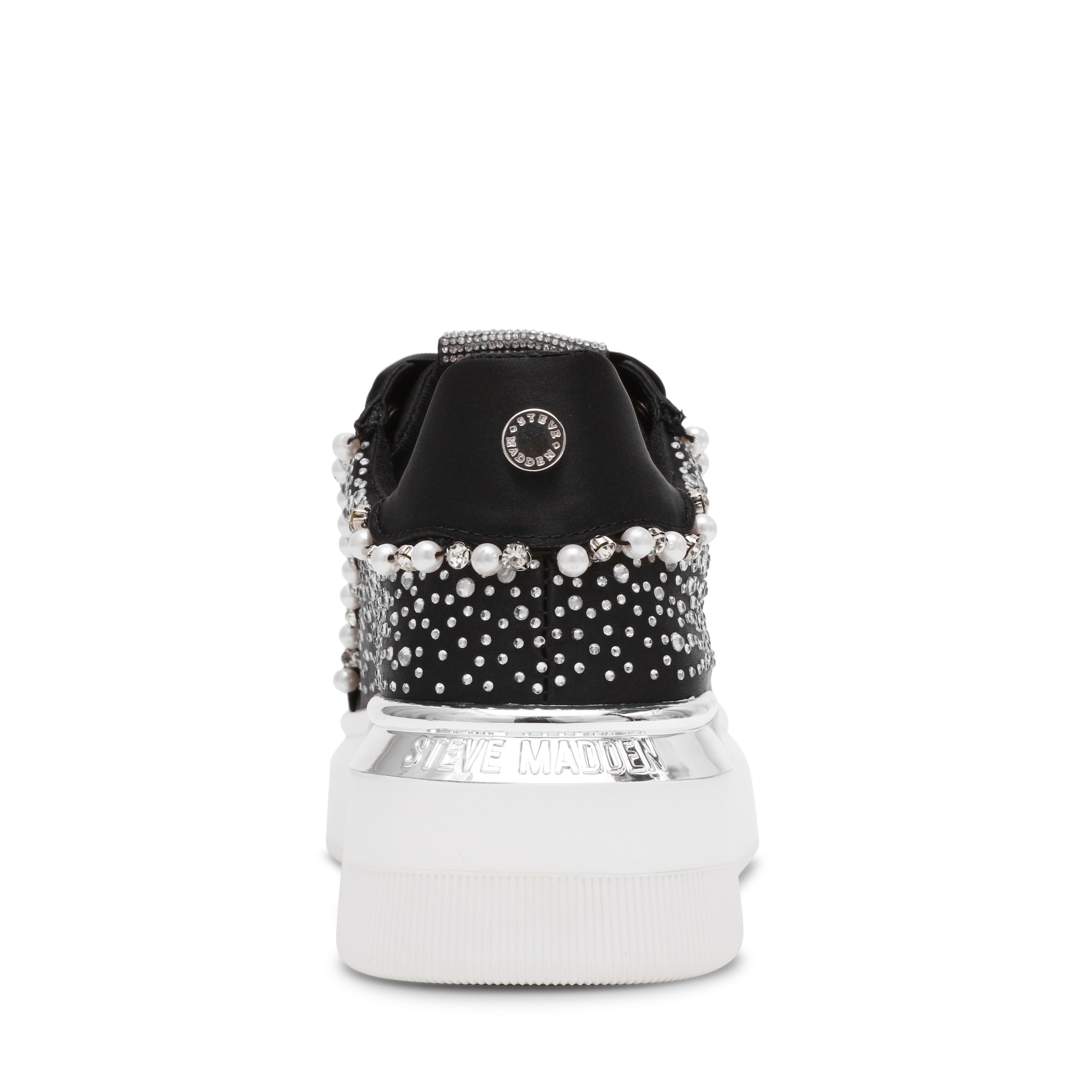 GLORIES-XS　ストーンデザインスニーカー  	BLK (heel4.0)