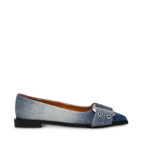 STEVE MADDEN GRAIL-UA　ポインテッドトゥベルトデザインパンプス　BLUE DENIM パンプス 新着商品