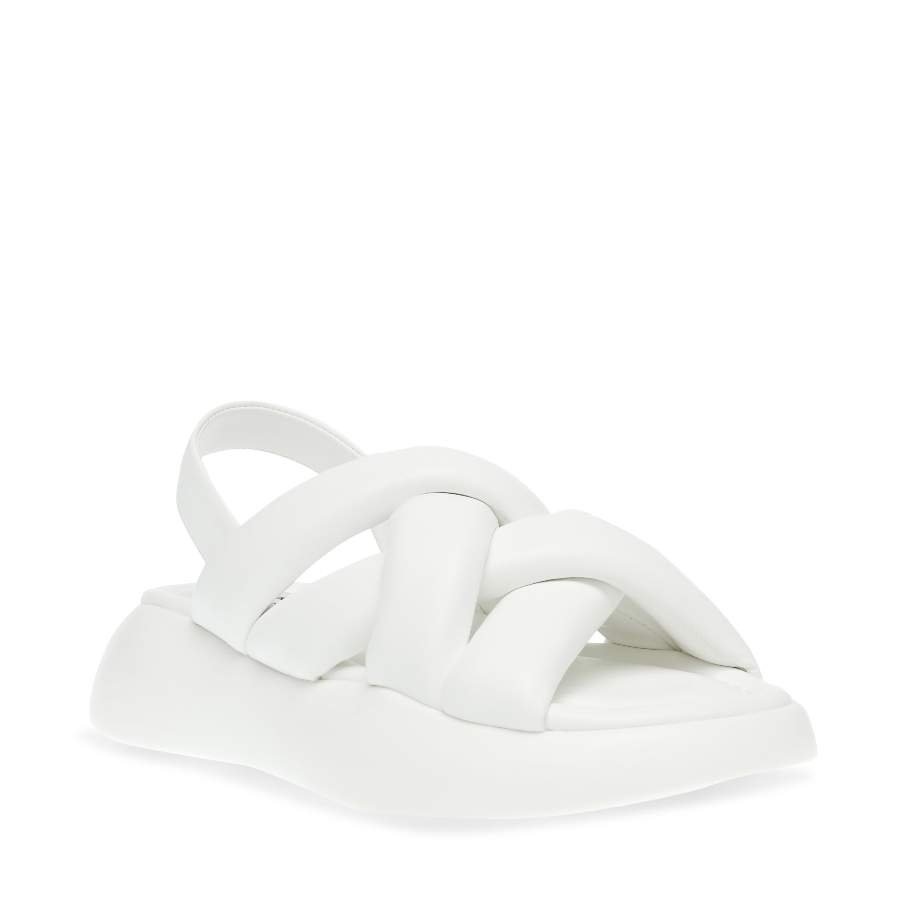 HAZZIE 厚底パフィーストラップサンダル WHITE