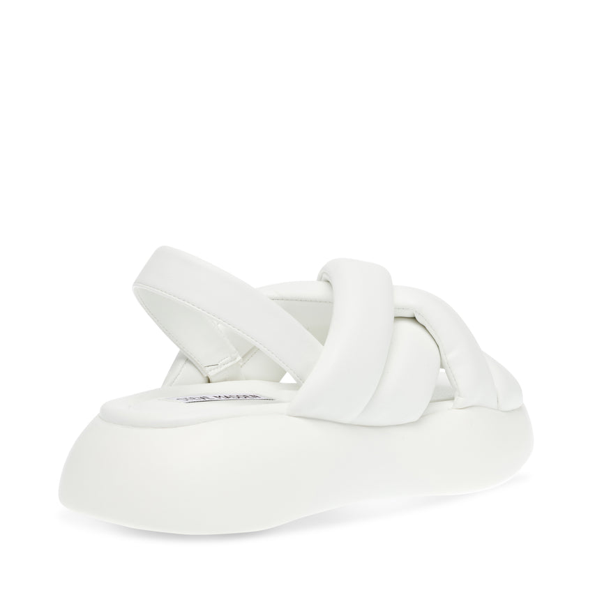 HAZZIE 厚底パフィーストラップサンダル WHITE