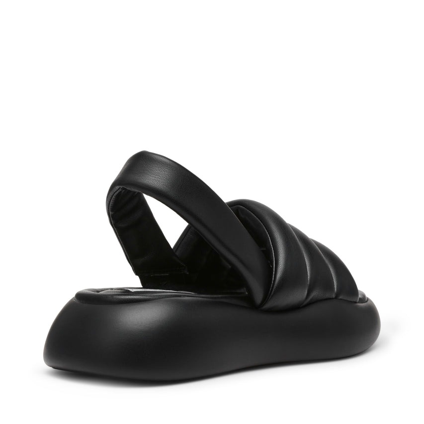 HEADWAY 　ストラップ付パフィーサンダル　BLK　