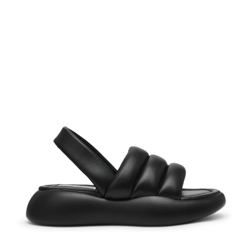 HEADWAY 　ストラップ付パフィーサンダル　BLK　