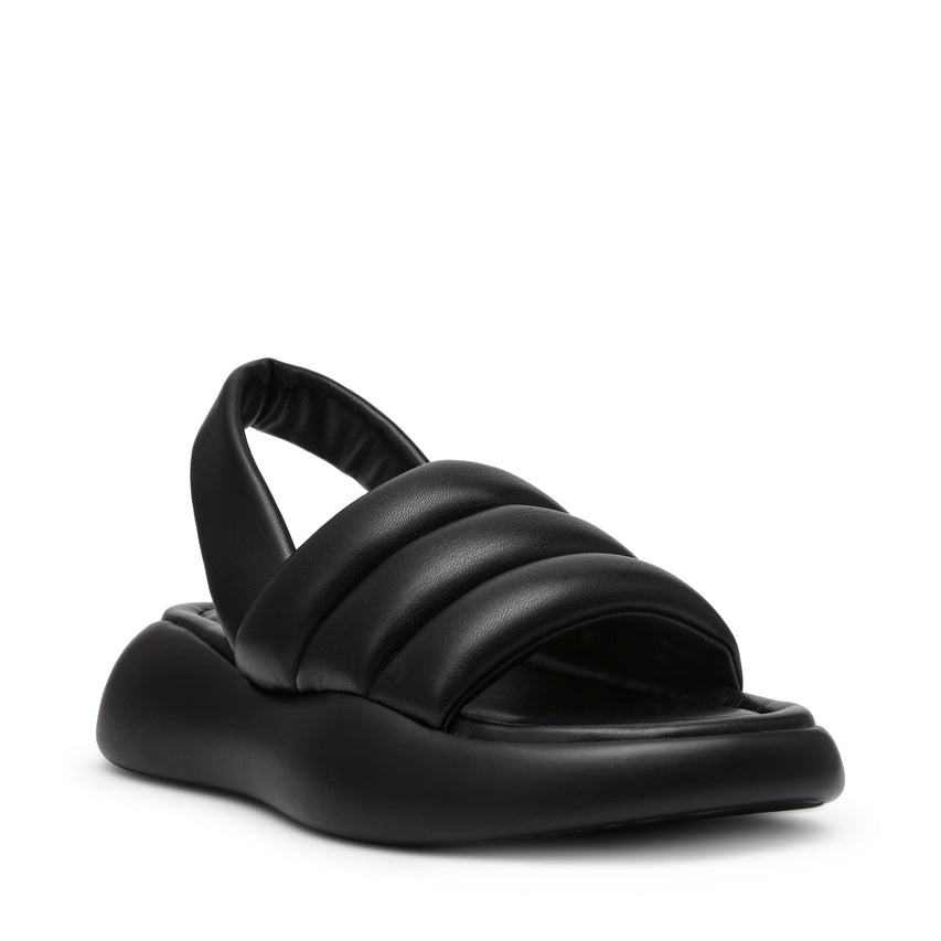 HEADWAY 　ストラップ付パフィーサンダル　BLK　