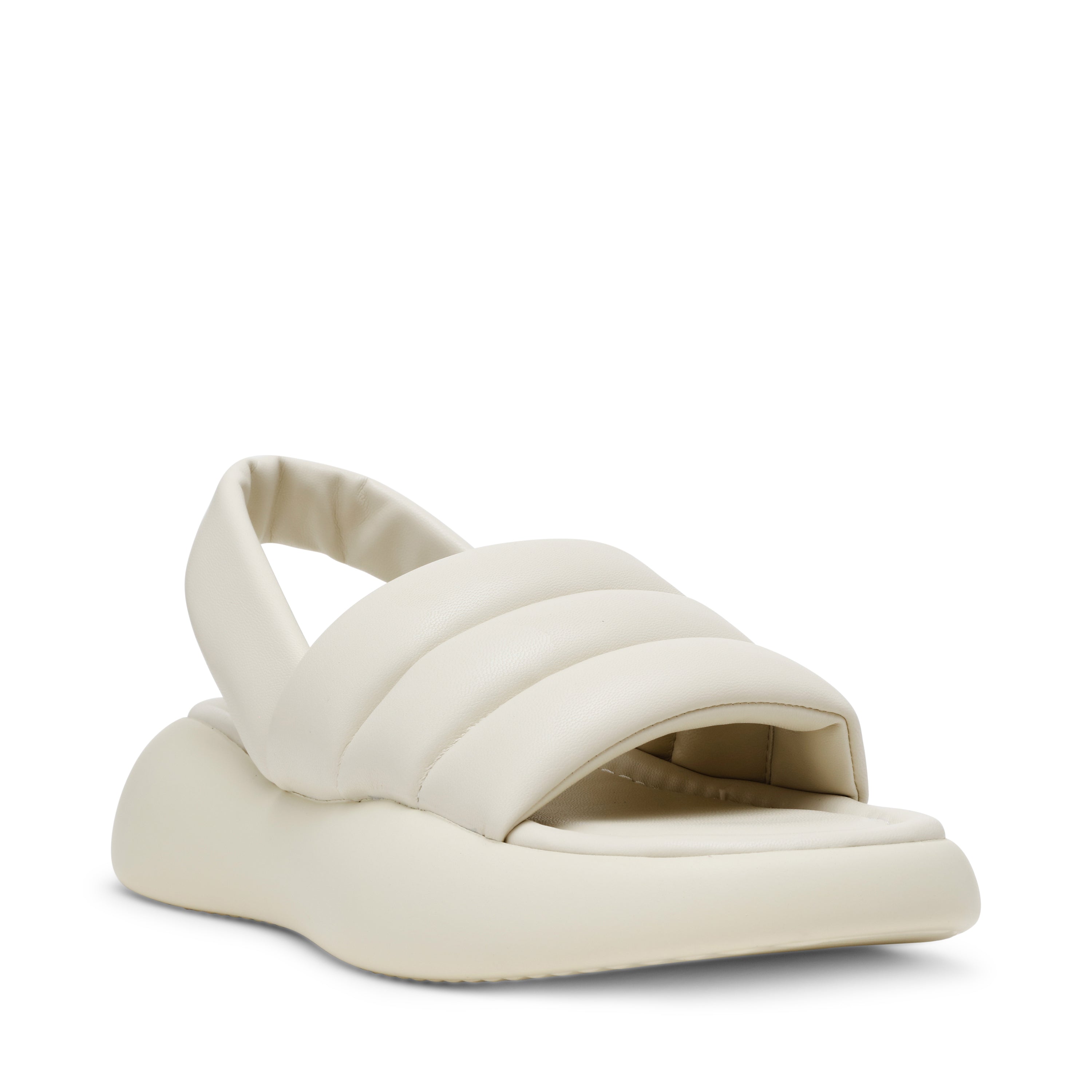 HEADWAY 　ストラップ付パフィーサンダル　WH　(heel4.5)