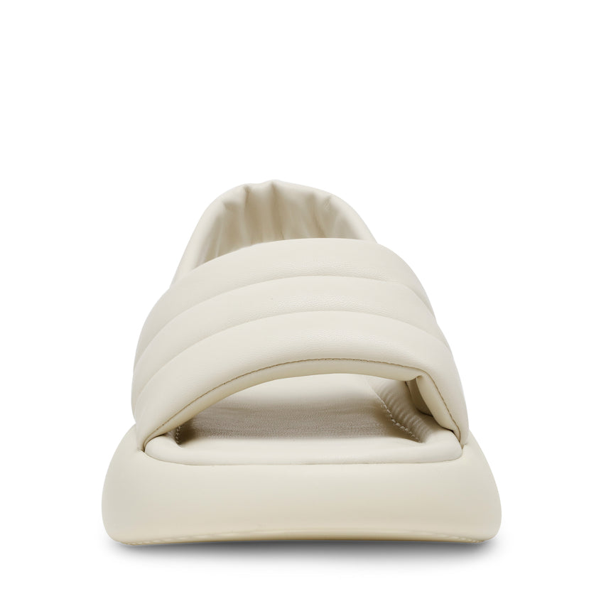 HEADWAY 　ストラップ付パフィーサンダル　WH　(heel4.5)