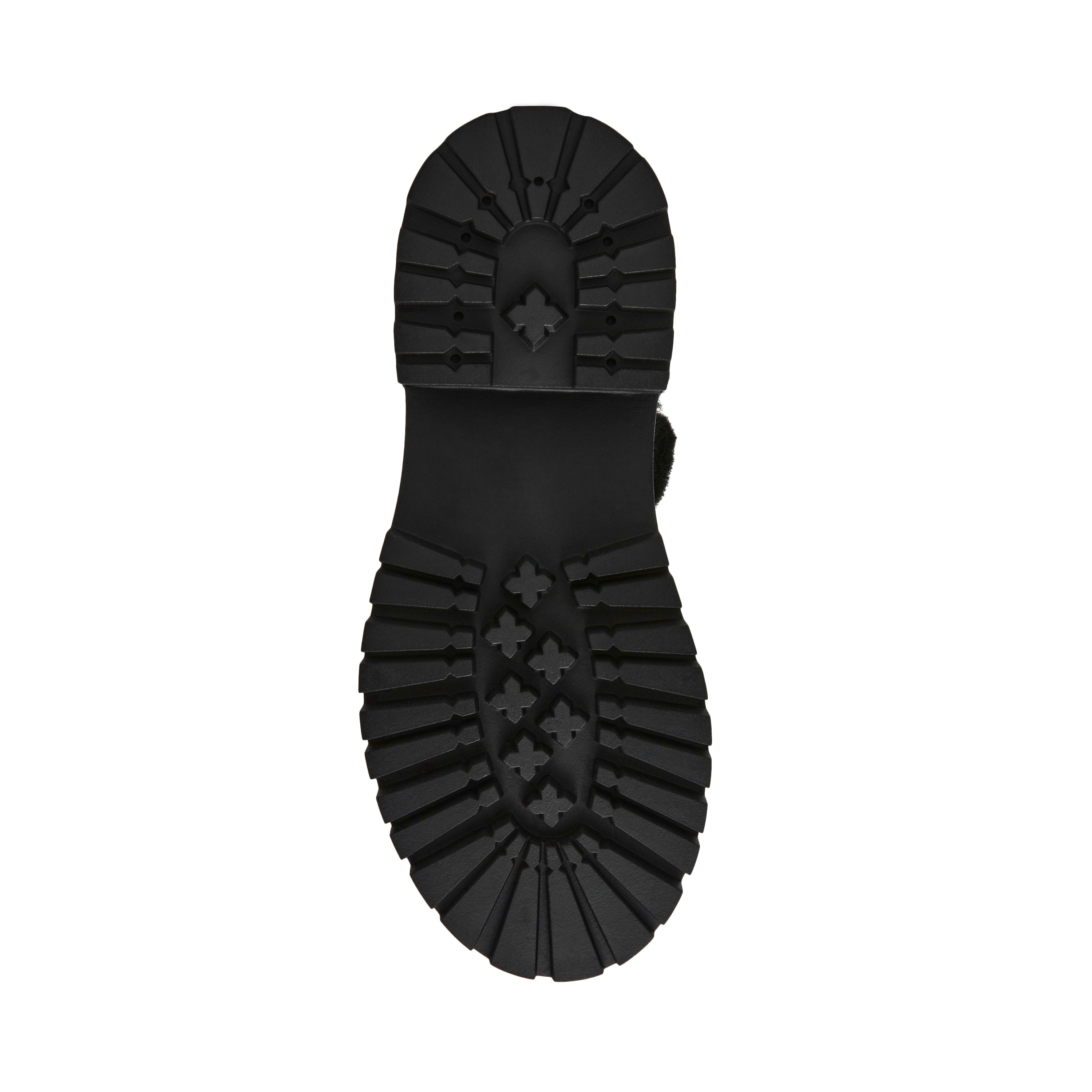 LODGE-VA　ファースエードショートブーツ　BLK/ｽｴｰﾄﾞ　(heel5.0)