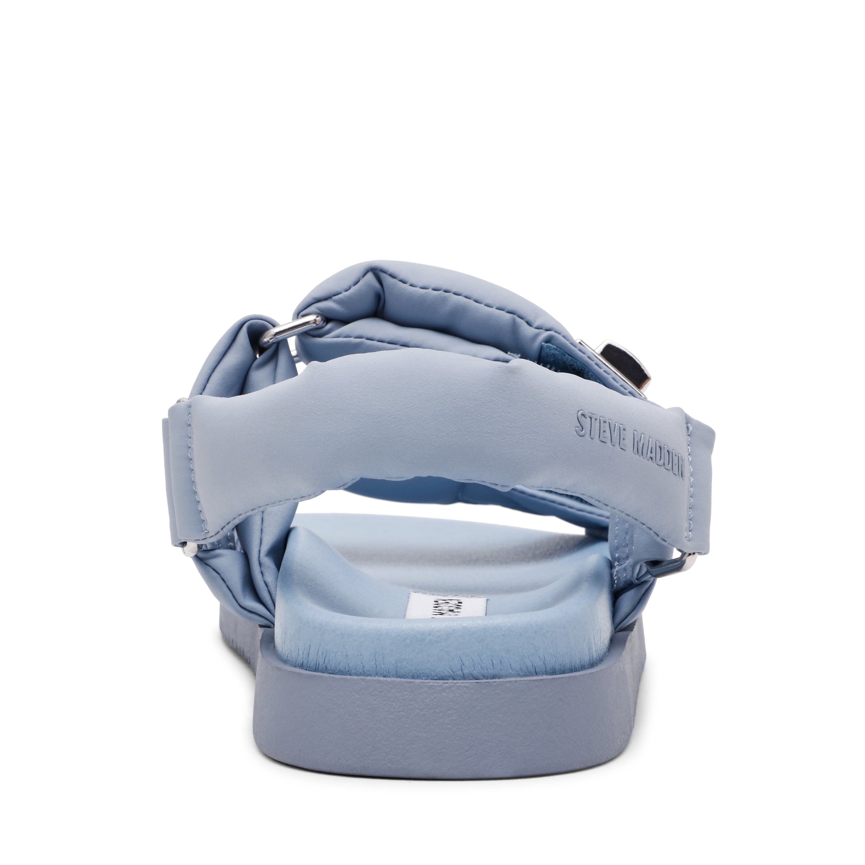 MONAT-XS ストラップ付パフィーサンダル BLU　(heel3.5)