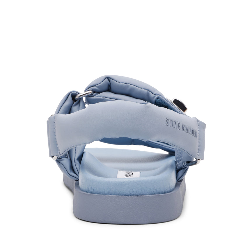 MONAT-XS ストラップ付パフィーサンダル BLU　(heel3.5)