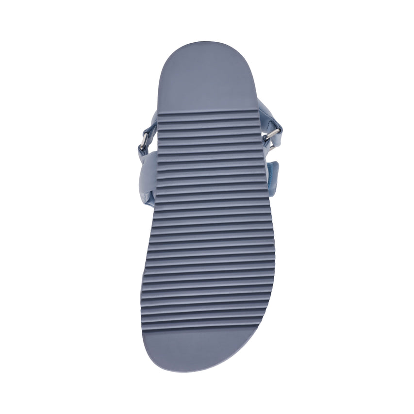 MONAT-XS ストラップ付パフィーサンダル BLU　(heel3.5)