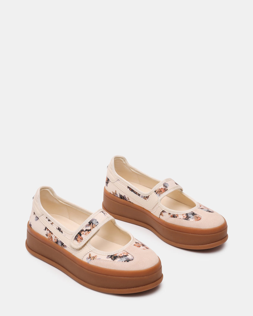 OSLO-XS　フローラルストラップシューズ　FLORAL　(HEEL5.0)