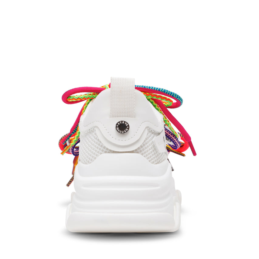 PRYCE-SML-XS　マルチカラーシューレーススニーカー　WH/MLT　(heel5.5)