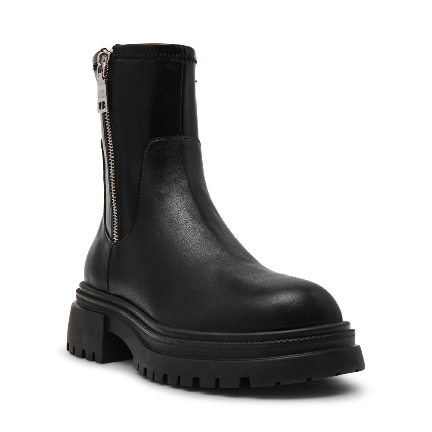 ROADMAP-VA　厚底サイドジップブーツ　BLK/LEAT　(HEEL5.5)