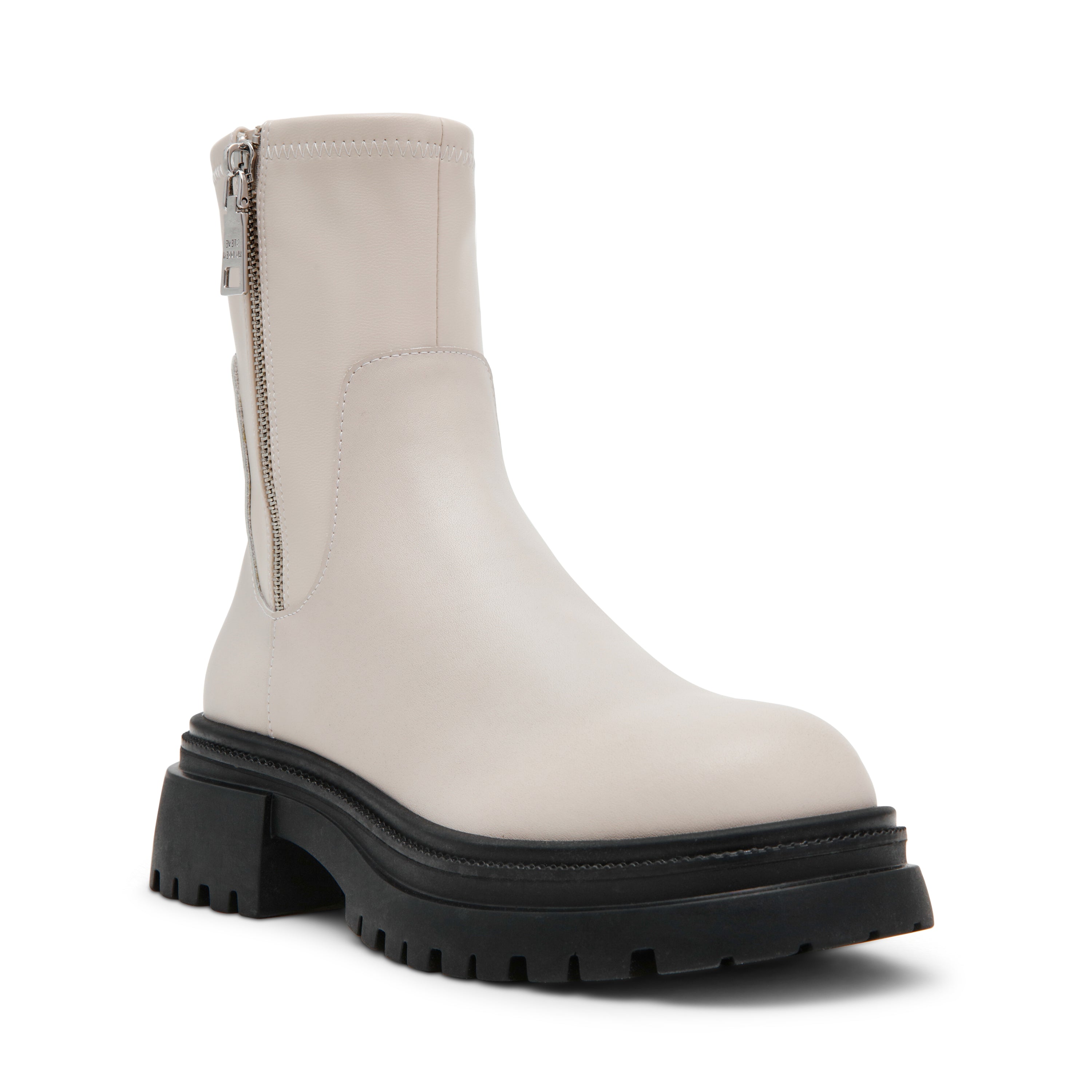 ROADMAP-VA　厚底サイドジップブーツ　BONE/LEAT　(HEEL5.5)