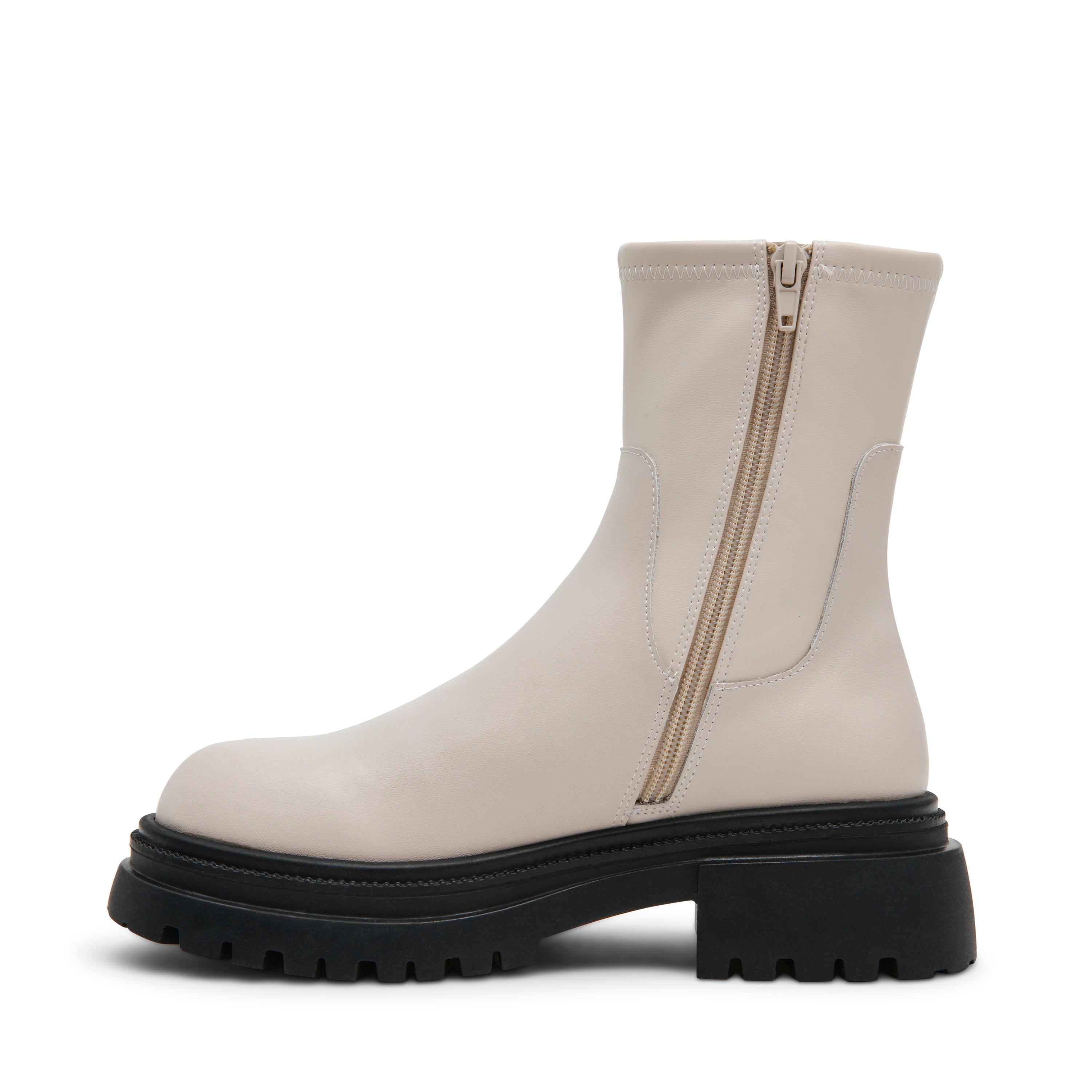 ROADMAP-VA　厚底サイドジップブーツ　BONE/LEAT　(HEEL5.5)