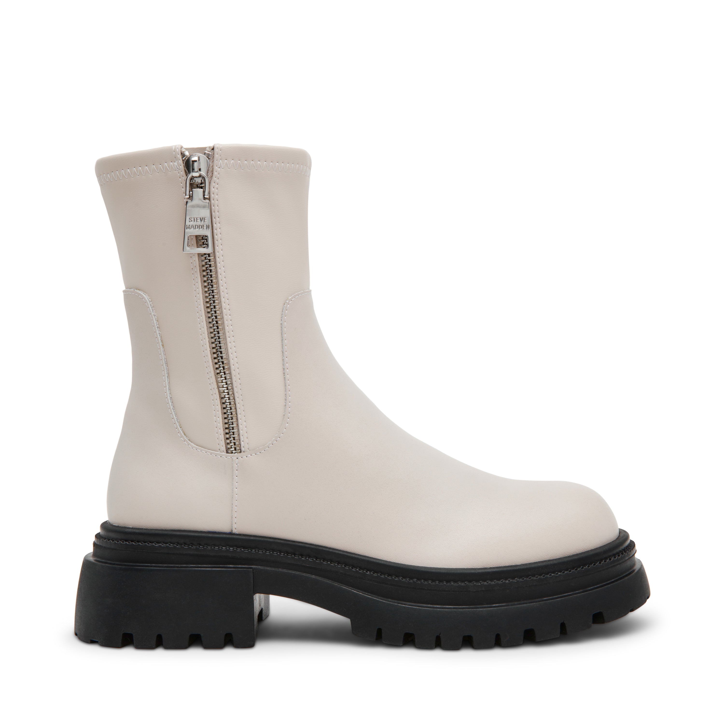 ROADMAP-VA　厚底サイドジップブーツ　BONE/LEAT　(HEEL5.5)