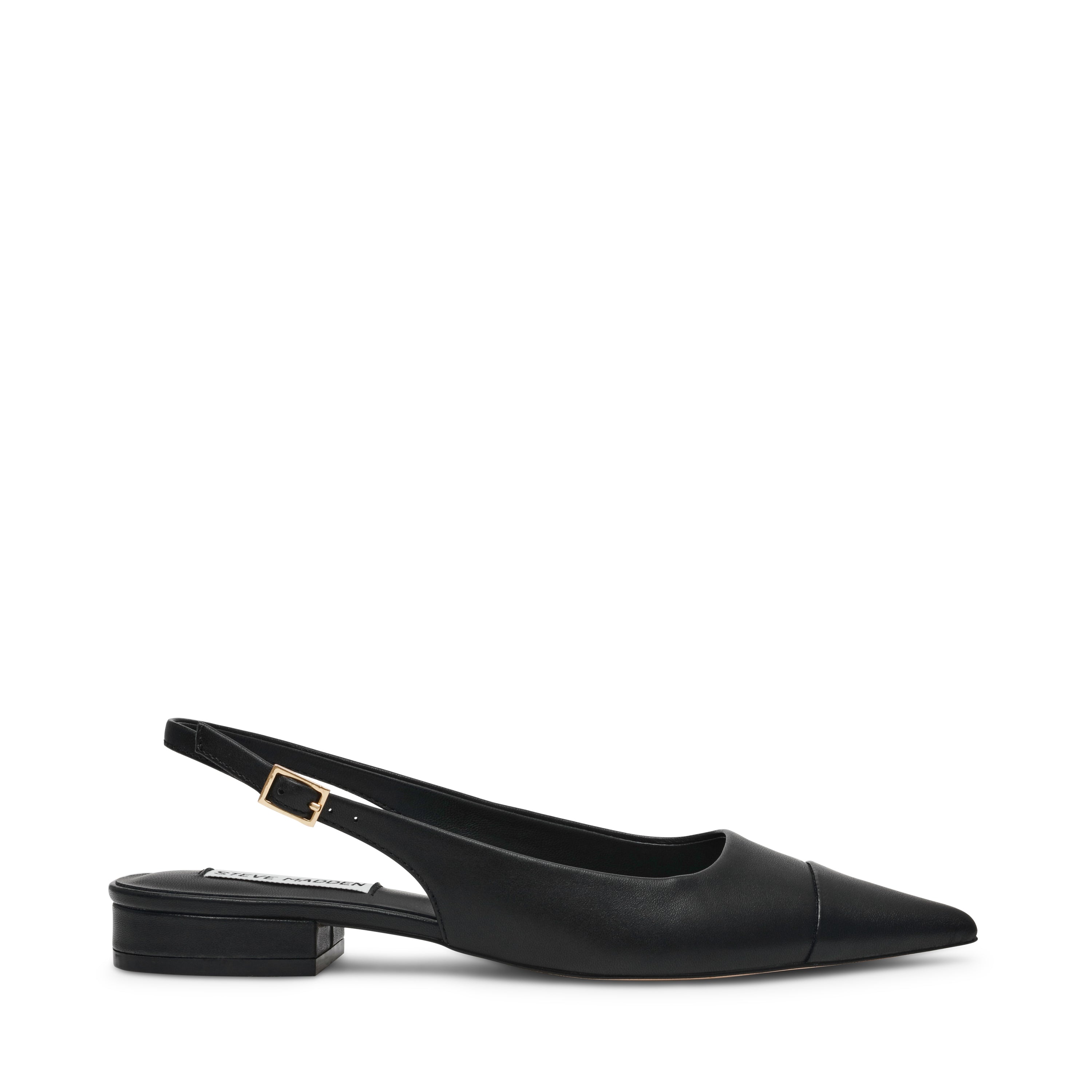 ROWYN　ポインテッドトゥミュール　BLACK/LEAT