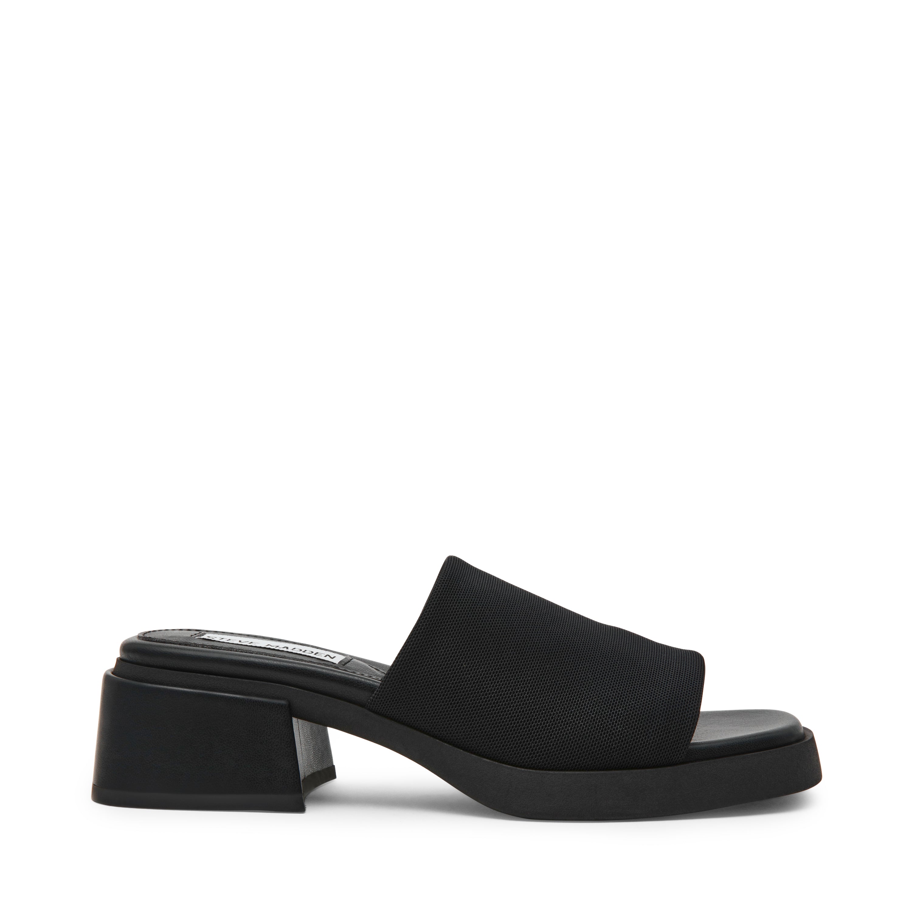 SLIDESTER-XS　ボリュームソールワンバンドサンダル　BLK　(heel6.0)