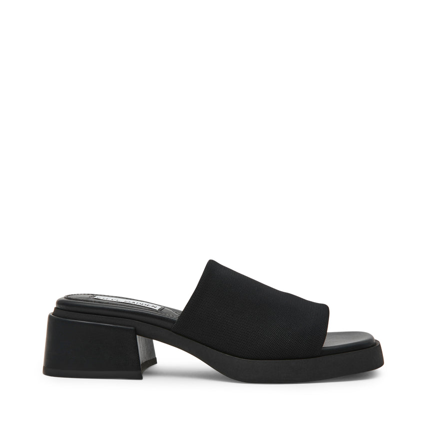 SLIDESTER-XS　ボリュームソールワンバンドサンダル　BLK　(heel6.0)