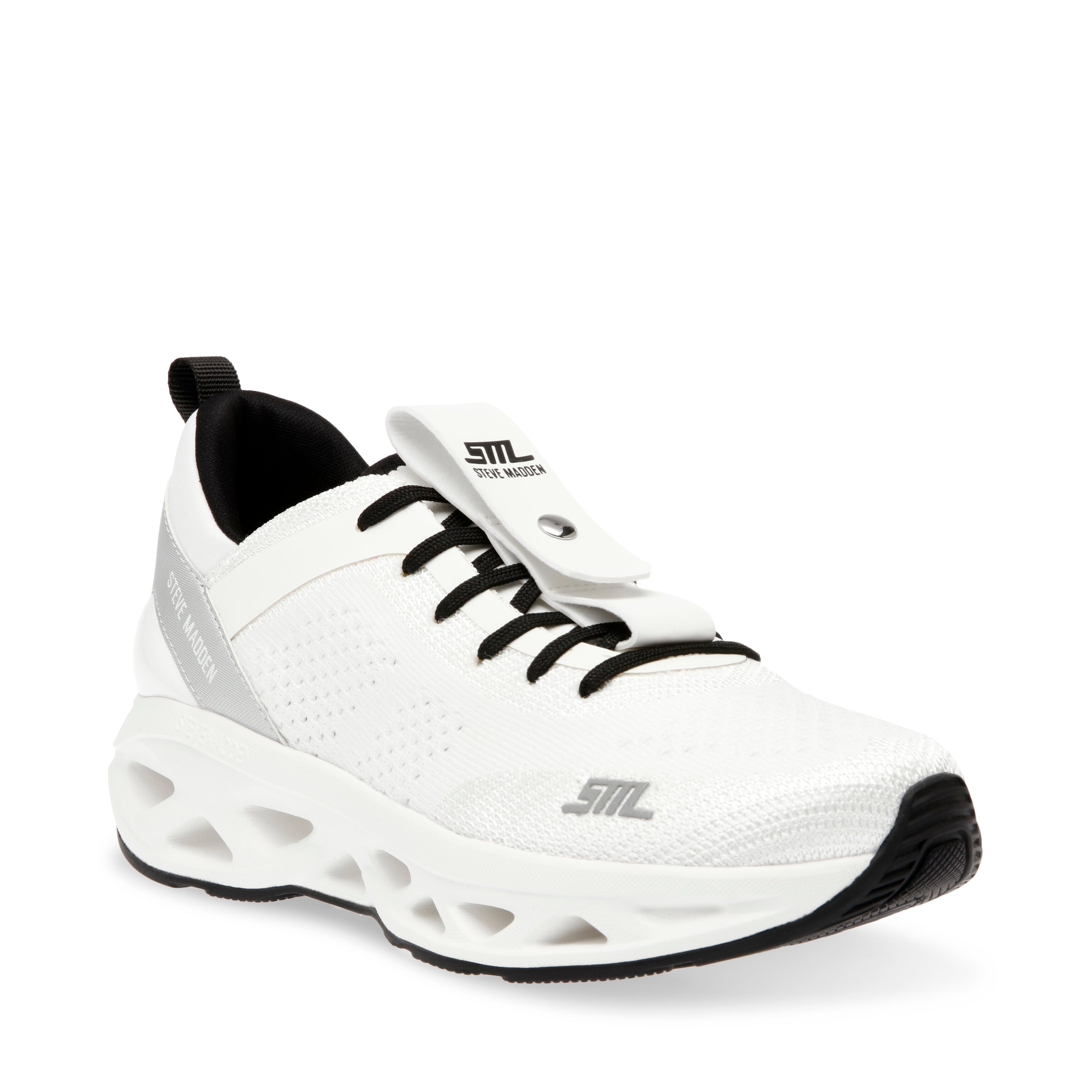 SURGE 1   デザインソールニットスニーカー　WHITE/SIL