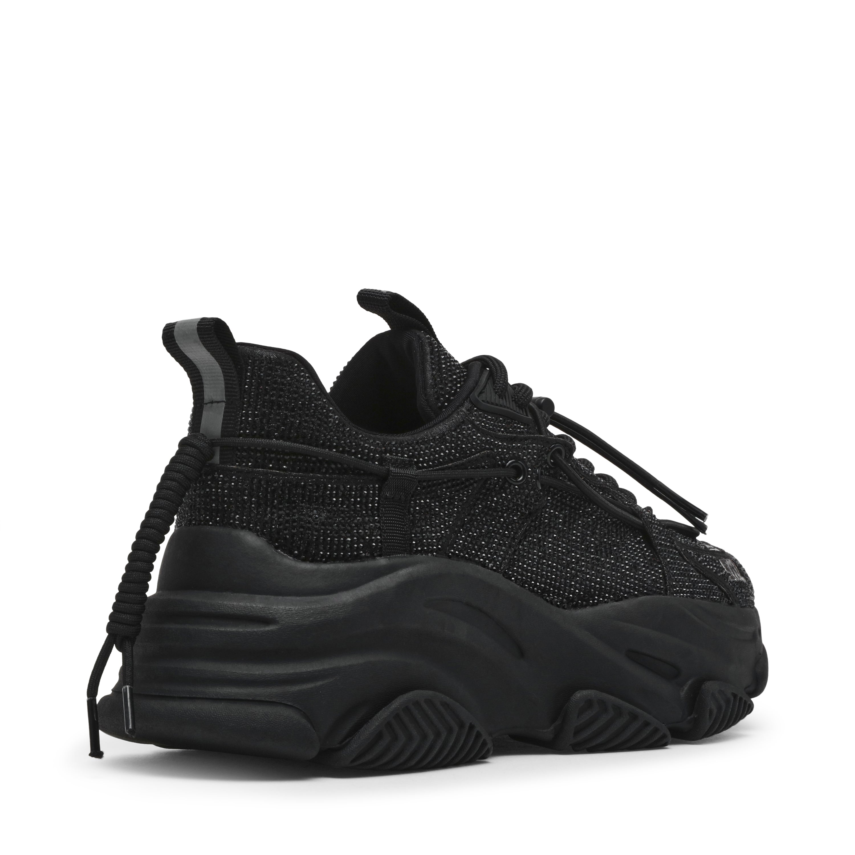 VAULT-2R-VA　ボリュームソール ラインストーンスニーカー　BLK (heel5.0)