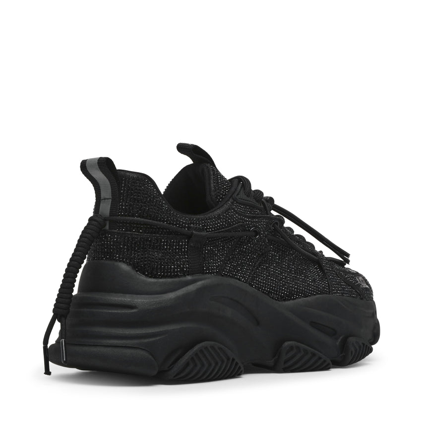 VAULT-2R-VA　ボリュームソール ラインストーンスニーカー　BLK (heel5.0)