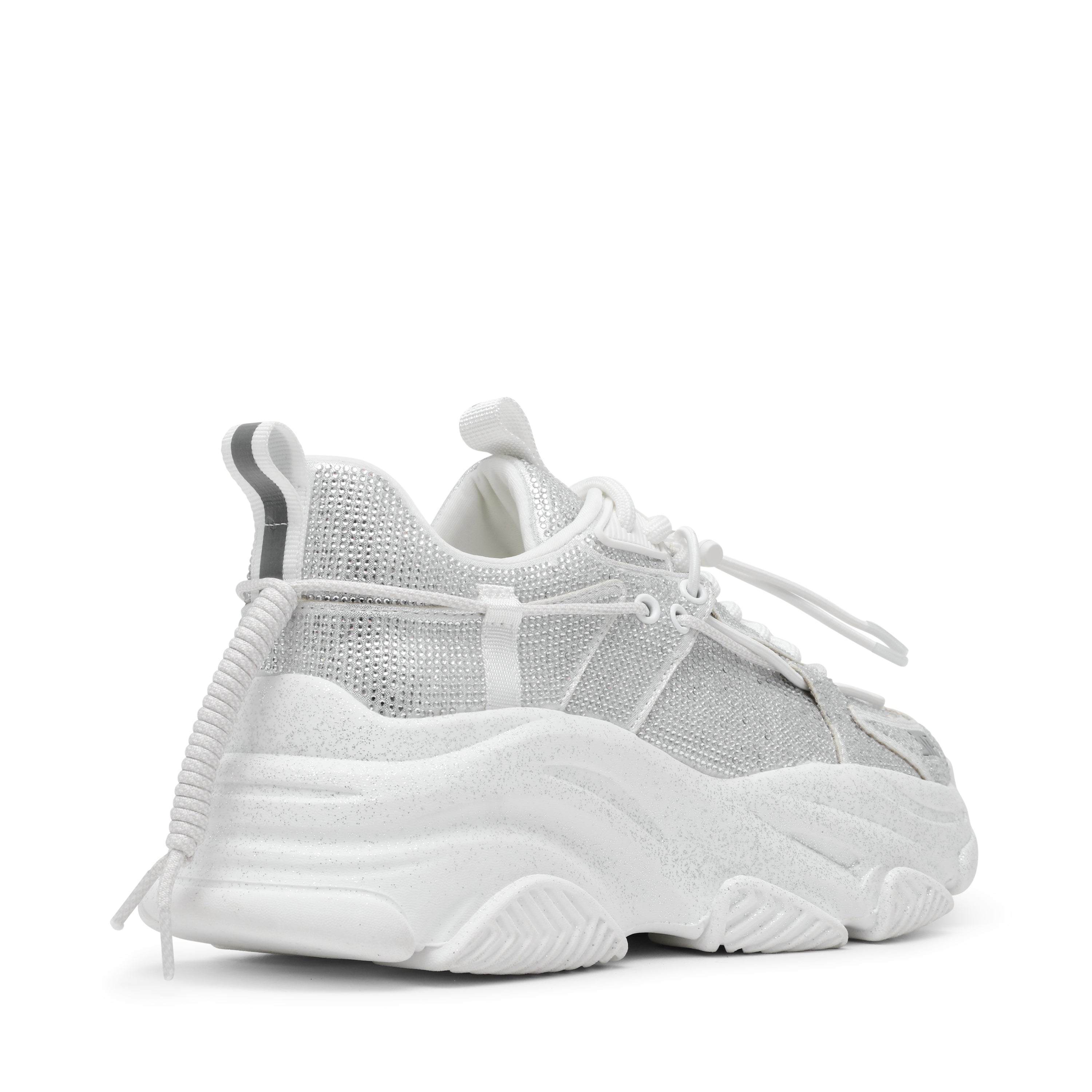 VAULT-2R-VA　ボリュームソール ラインストーンスニーカー　WH (heel5.0)