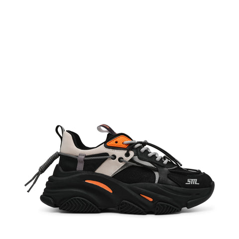 STEVE MADDEN VAULT 2-UA　マルチカラースニーカー　BLACK/ORANGE ブーツ レディース　スニーカー