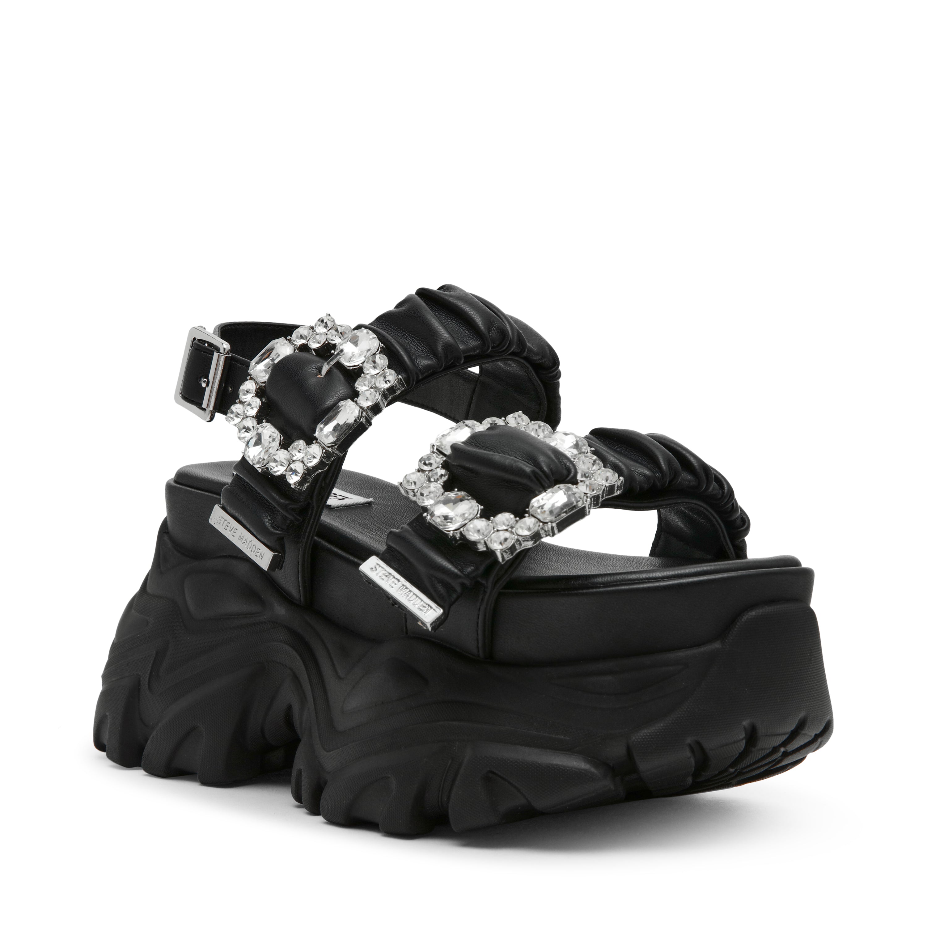 VOLTAIREｰVS バックベルト厚底サンダル BLK/BLK