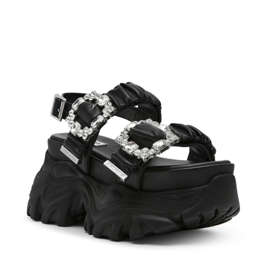 VOLTAIREｰVS バックベルト厚底サンダル BLK/BLK