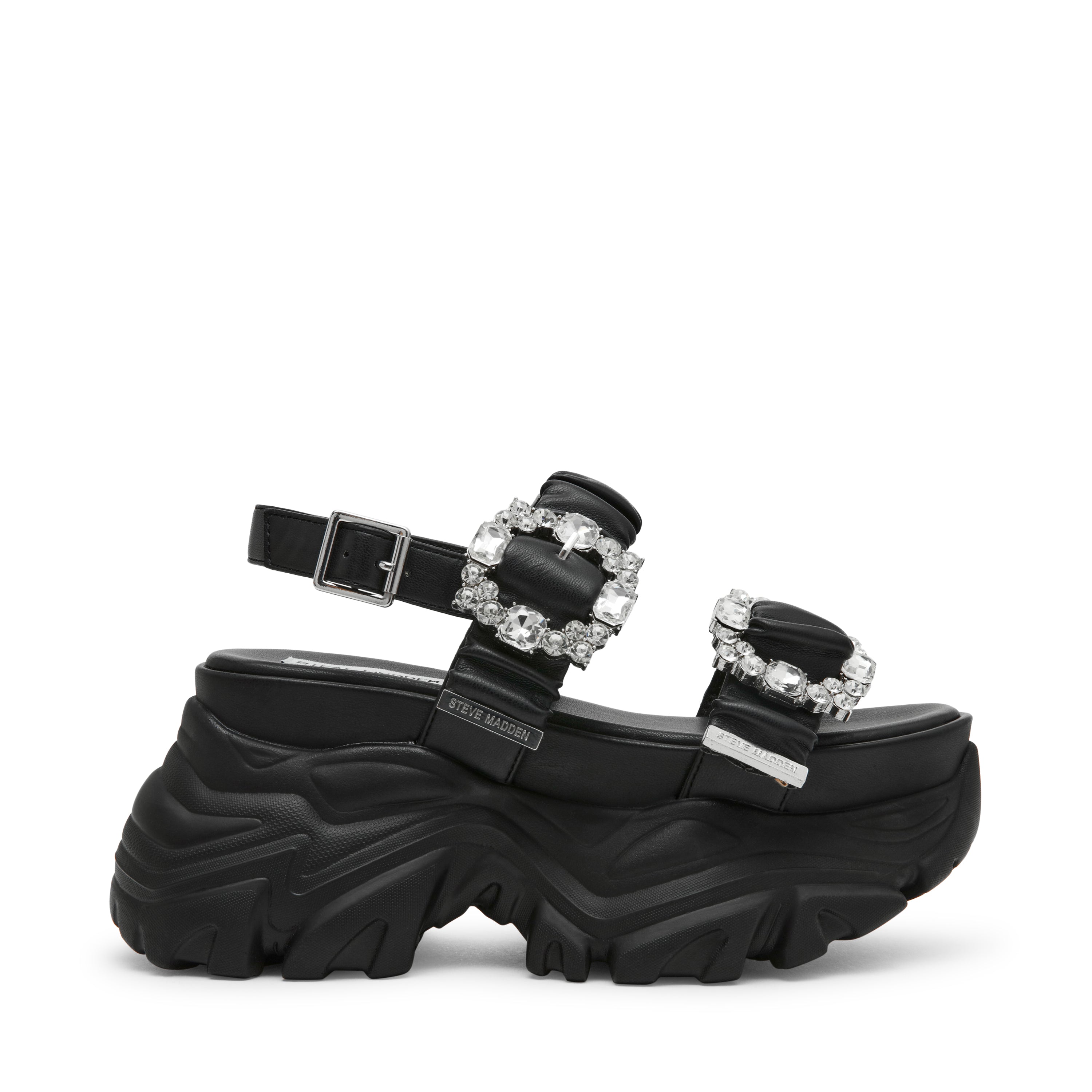 VOLTAIREｰVS バックベルト厚底サンダル BLK/BLK