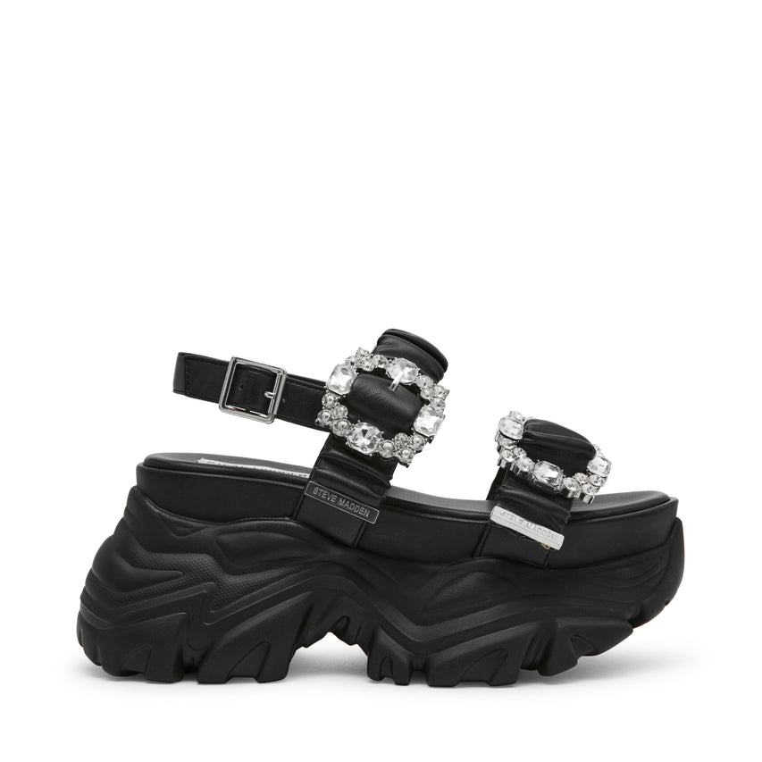 VOLTAIREｰVS バックベルト厚底サンダル BLK/BLK