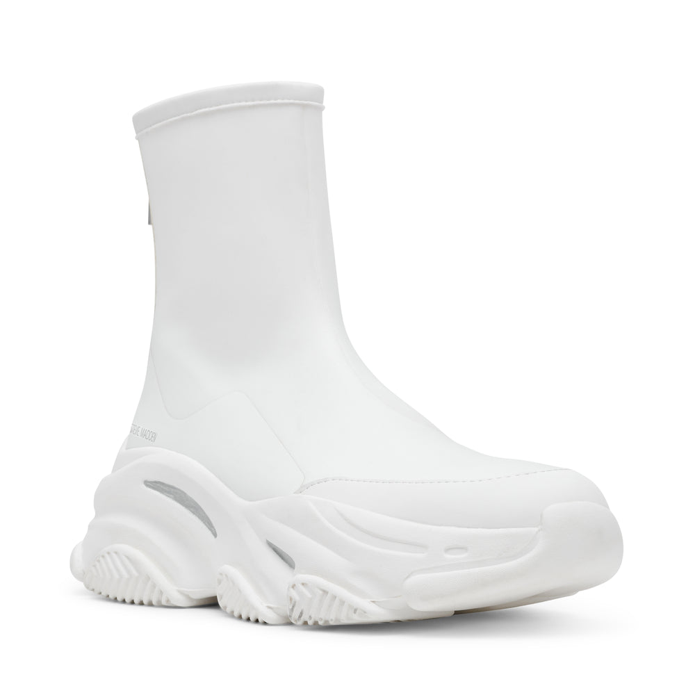 STEVE MADDEN VROOMS-UA	 バックジップスニーカーブーツ WHITE/WHITE スニーカーブーツ レディース　ブーツ